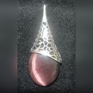 Purple Cat's Eye Pendant